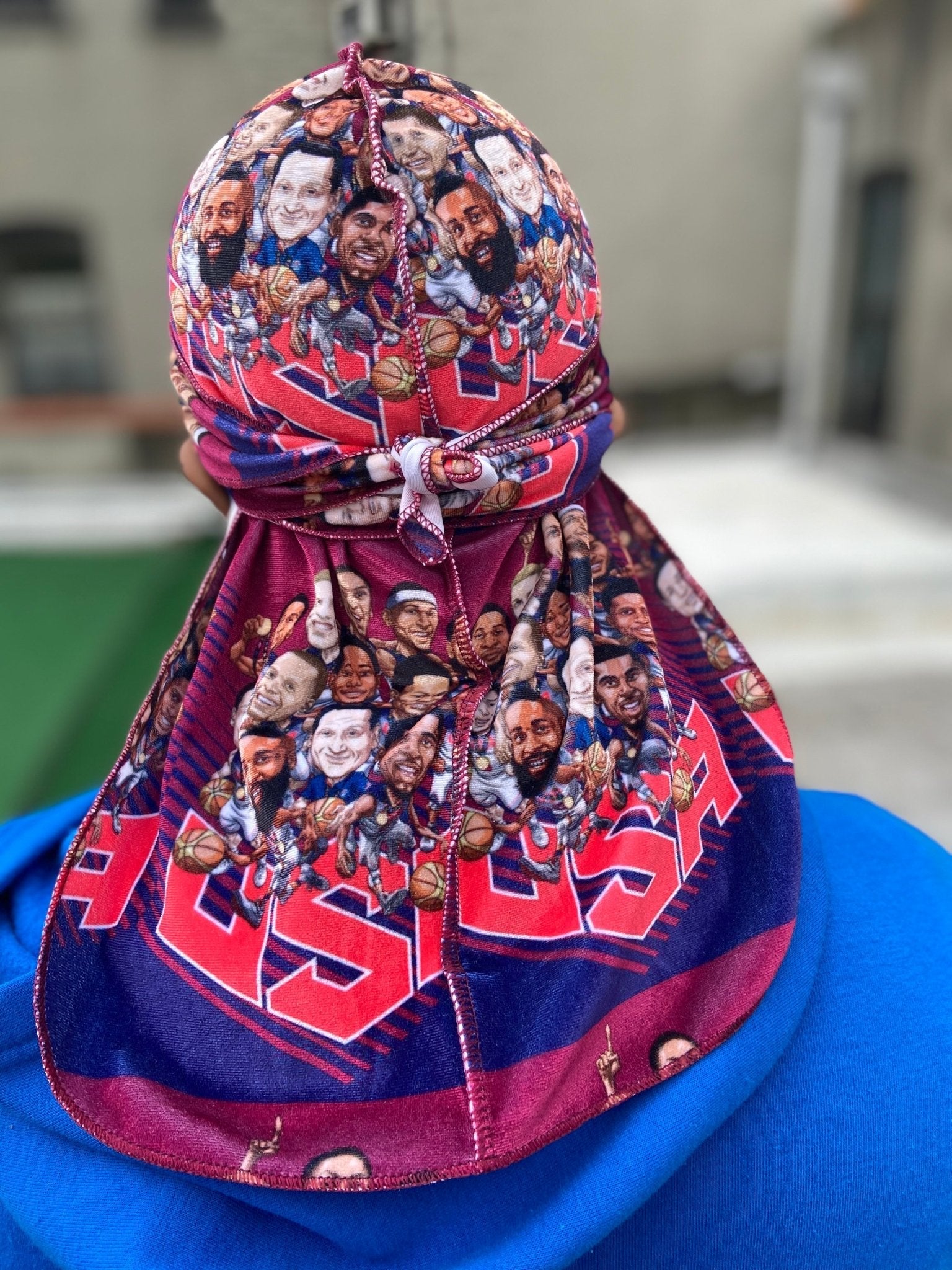 2016 Olympic Cartoon Velvet Durag - Double R Rags