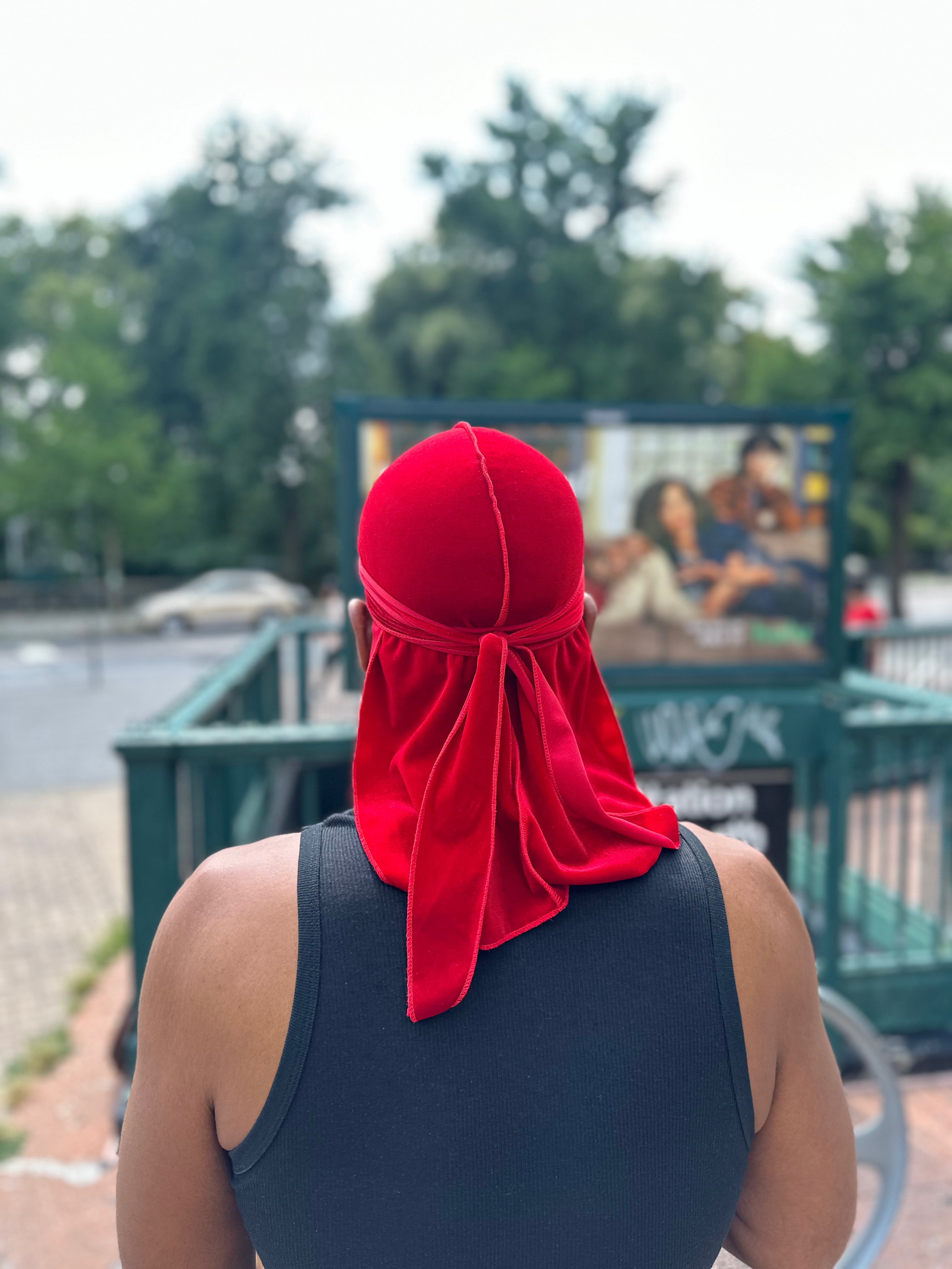 Luxurious Red Velvet Durag