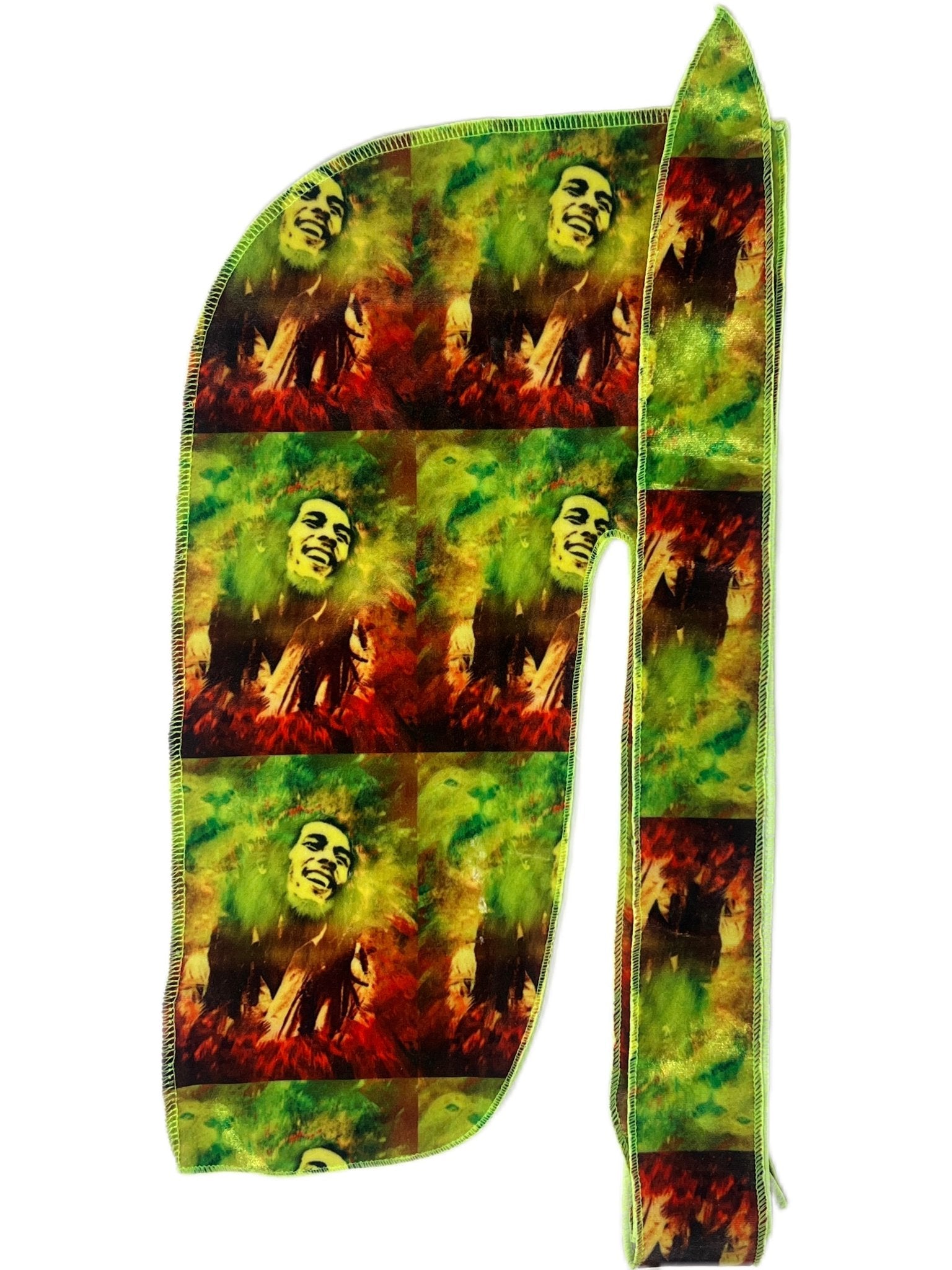 Green “Marley” Velvet Durag - Double R Rags