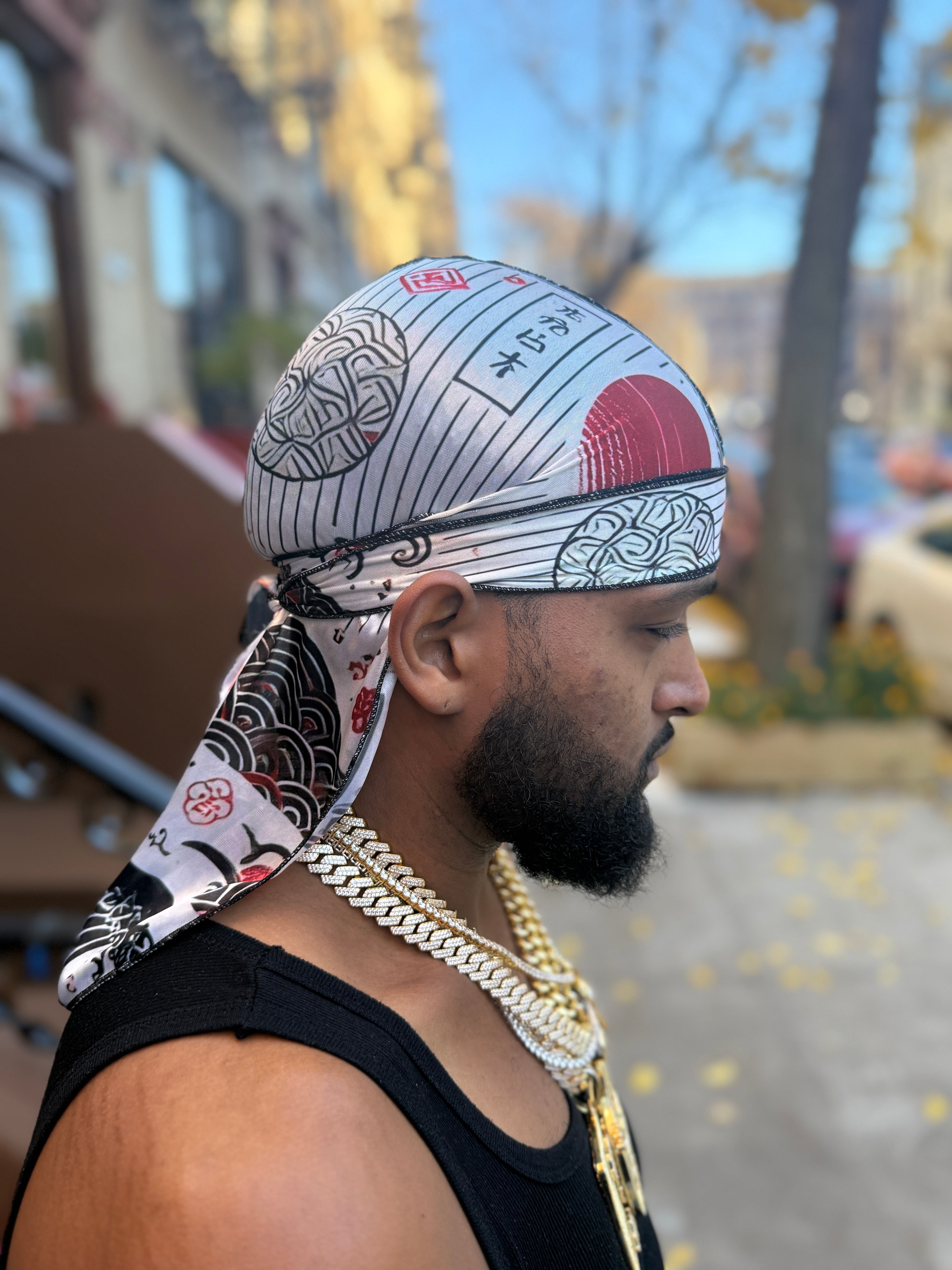 Rising Sun Silk Durag