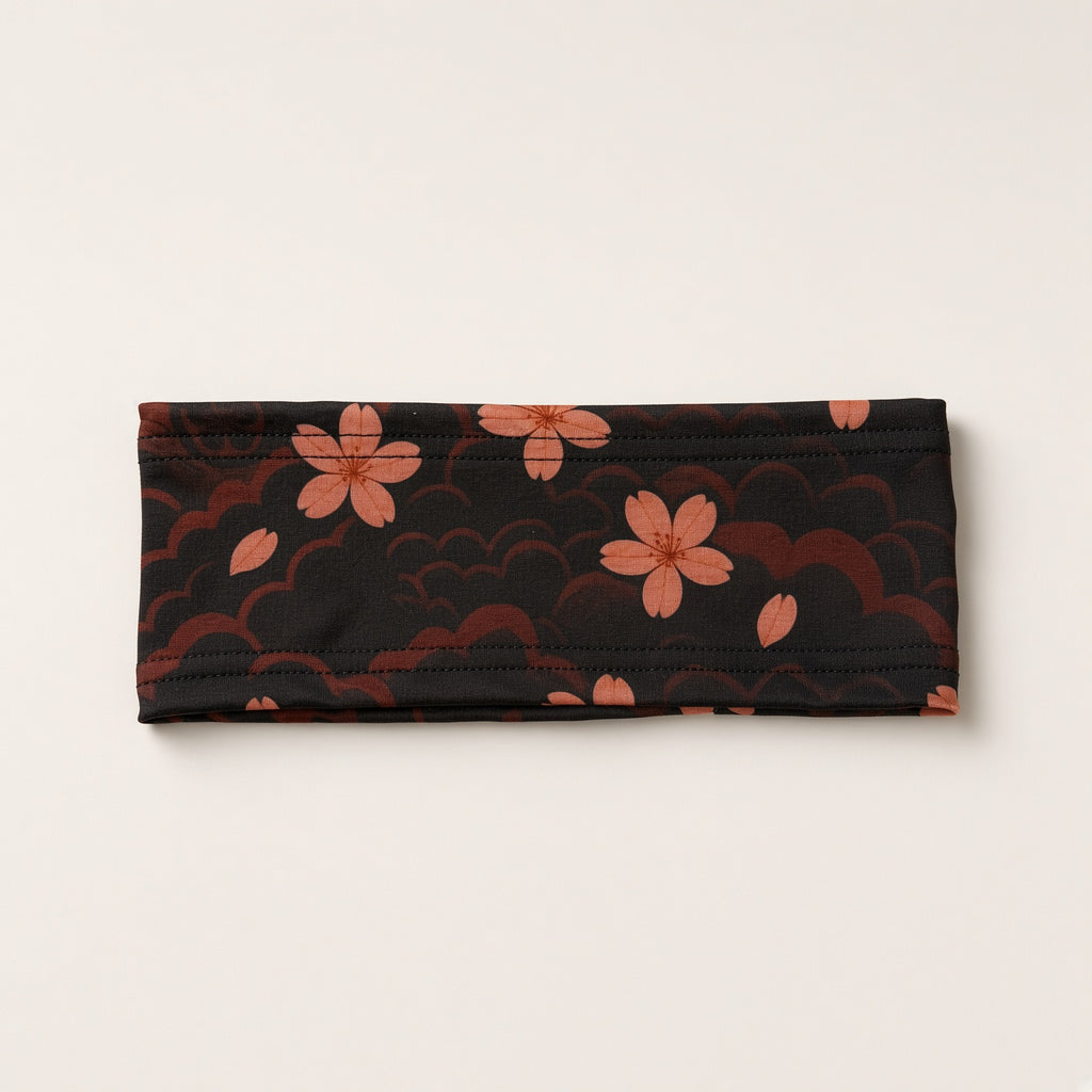 Midnight Sakura Stretch Headband