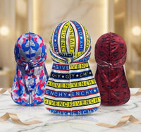 3 - Pack Designer Velvet Durag Bundle - Double R Rags