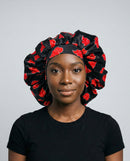 Akatsuki Silk Bonnet silk hair bonnet by Double R Rags