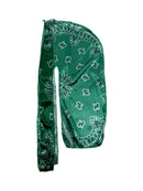Emerald Paisley Silk Durag