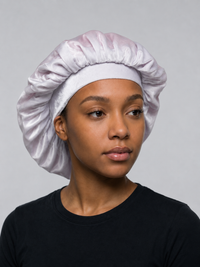 White Velvet Bonnet