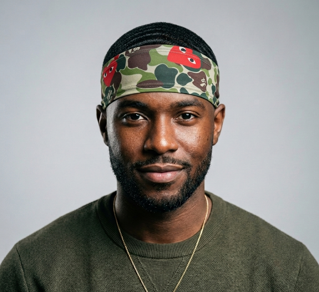 "CDG" Army Fatigue Headband