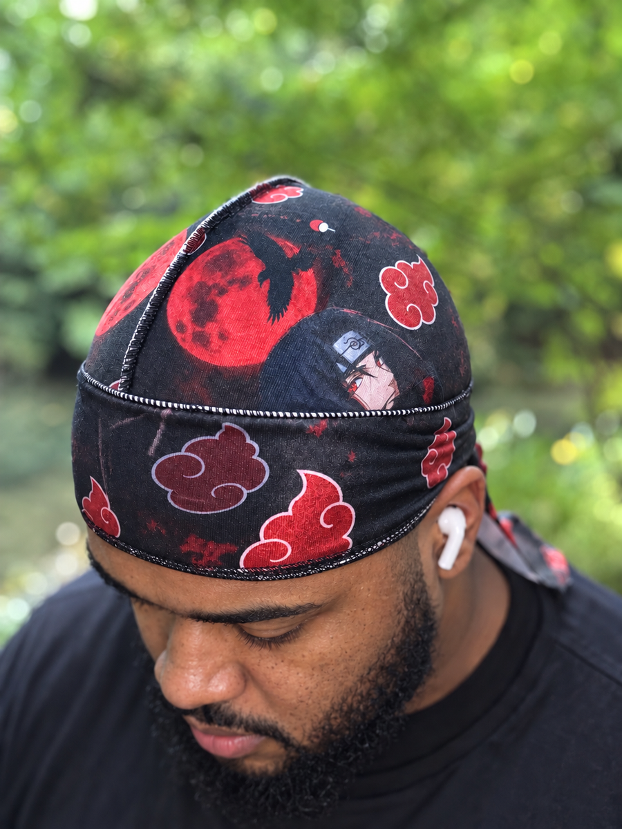 Itachi Blood Moon Velvet Durag