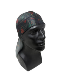 Crimson Cloud Paisley Silk Durag
