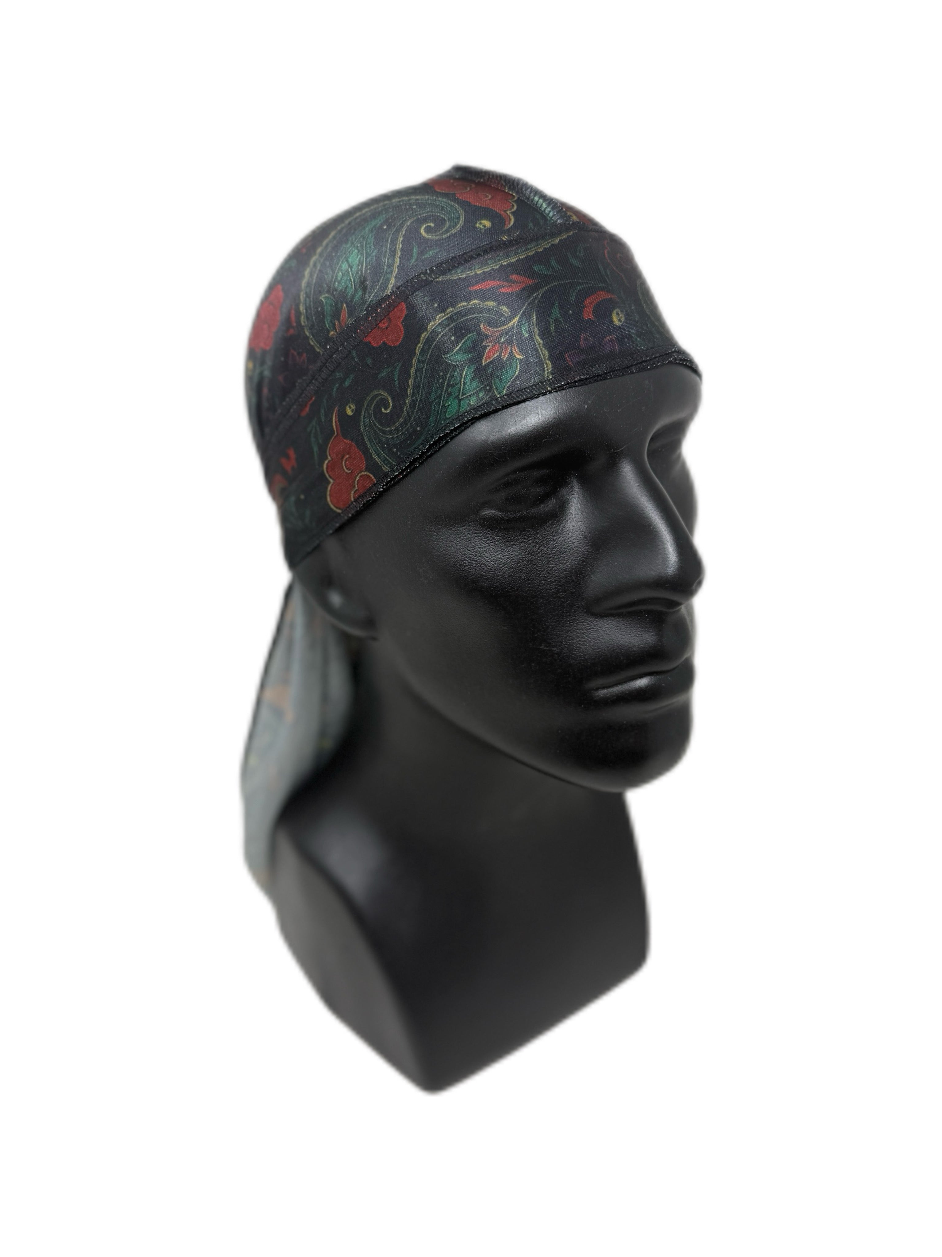 Crimson Cloud Paisley Silk Durag
