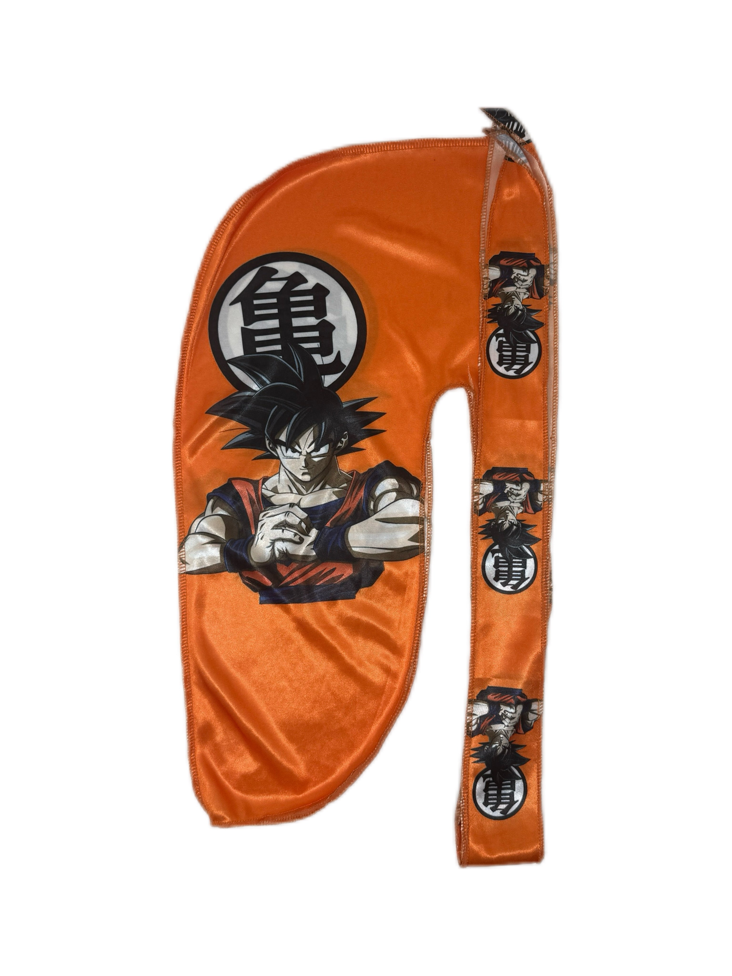 Goku Orange Silk Durag