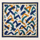 Abstract Brushstroke Satin Head Scarf