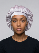 White Velvet Bonnet
