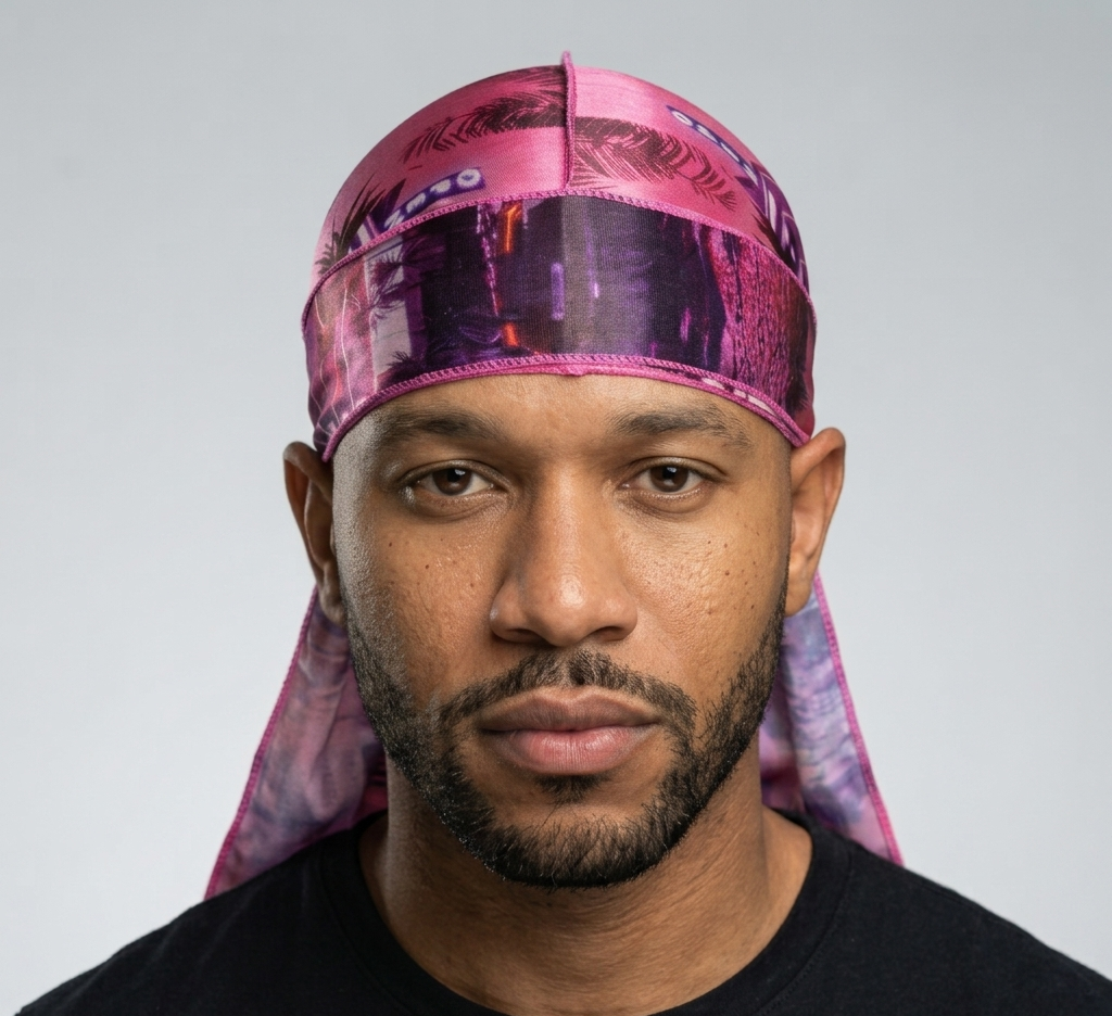 Pink Vice City Silk Durag