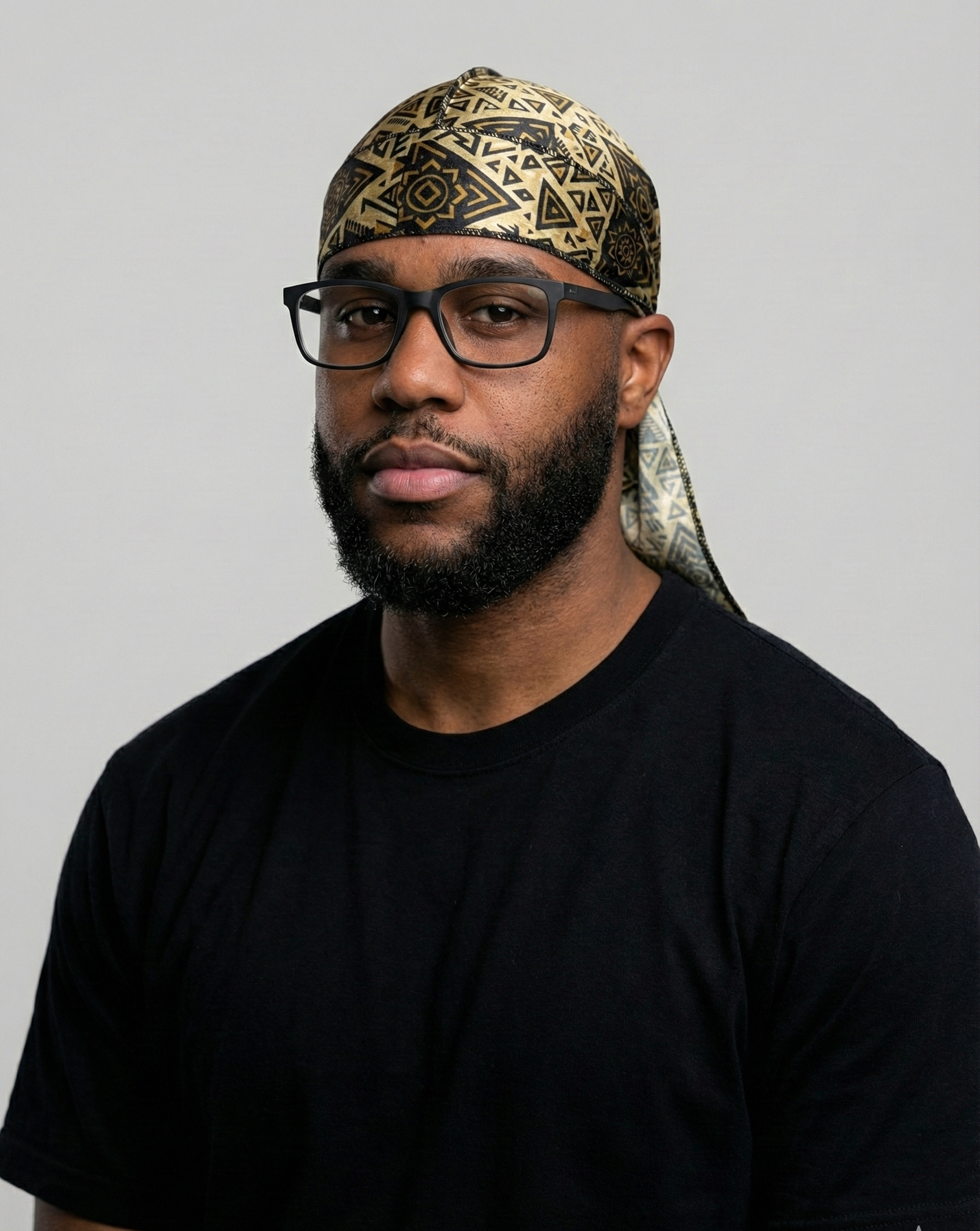 Tribal Gold Silk Durag
