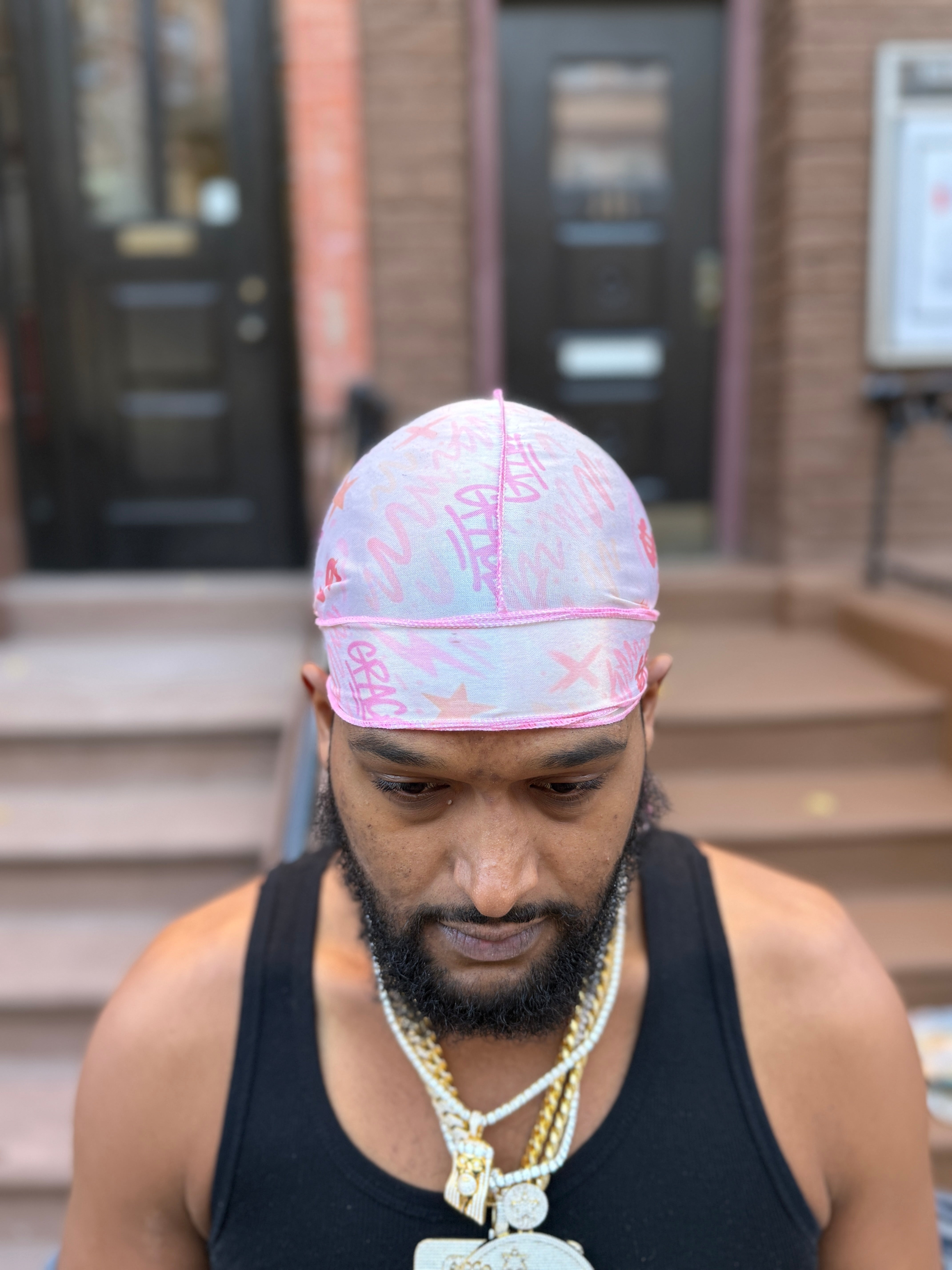 Pink Money Silk Durag