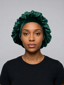 Green Velvet Bonnet