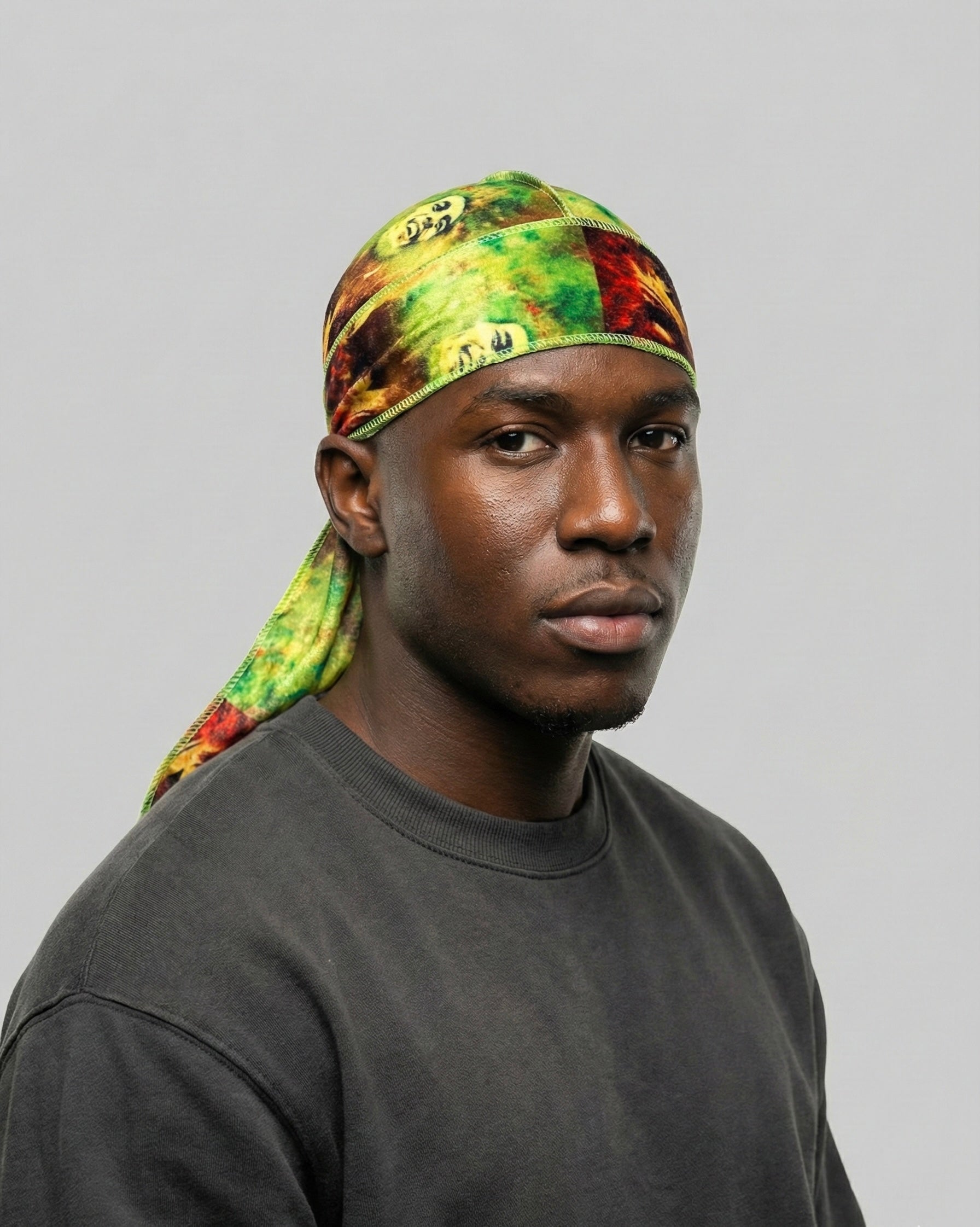 Green “Marley” Velvet Durag