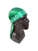 Emerald Paisley Silk Durag