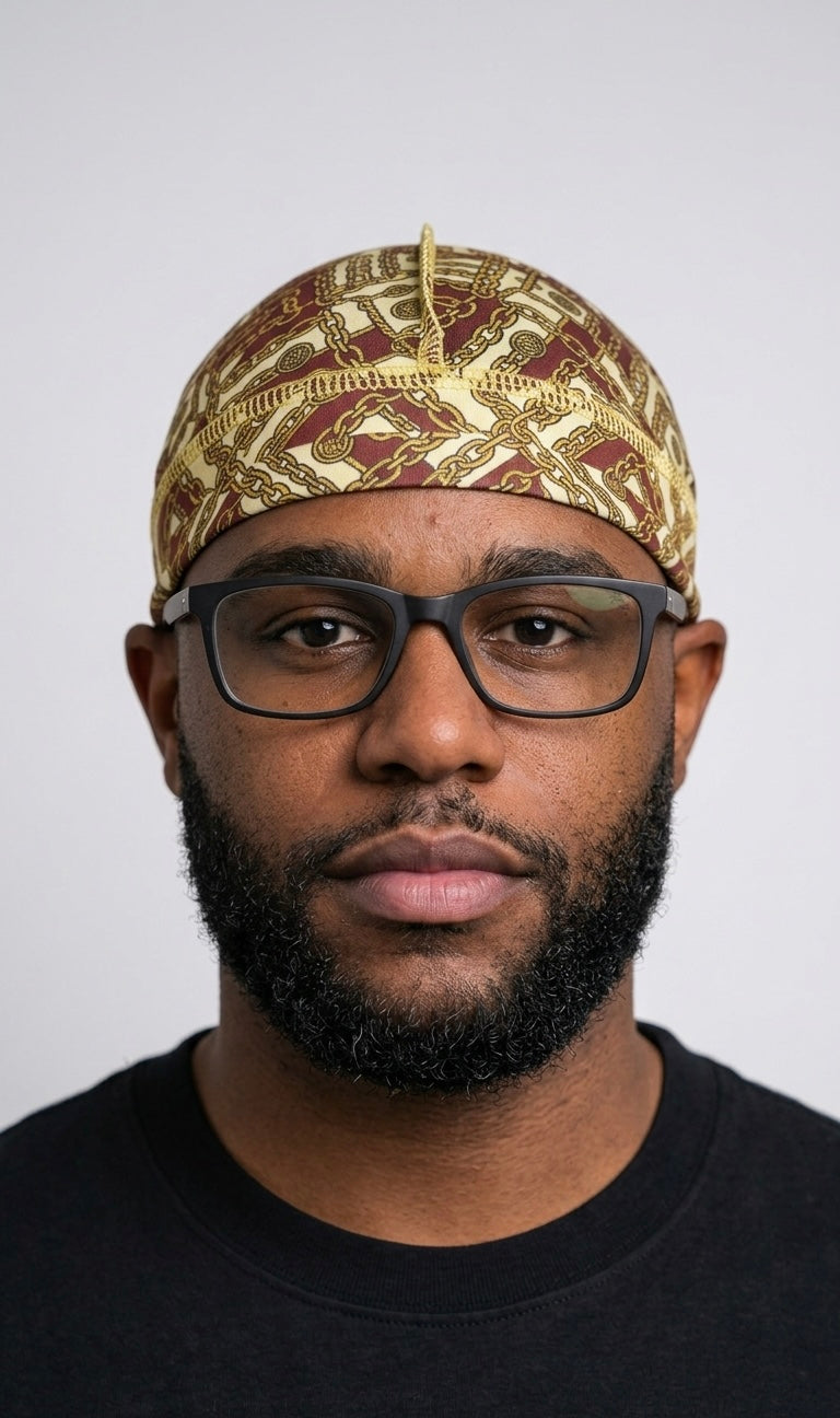 Gold Chain Wave Cap