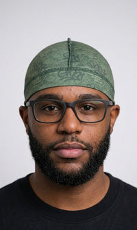Olive Graffiti Wave Cap wave cap by Double R Rags