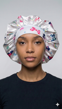 Pink Minnie Mouse Silk Bonnet