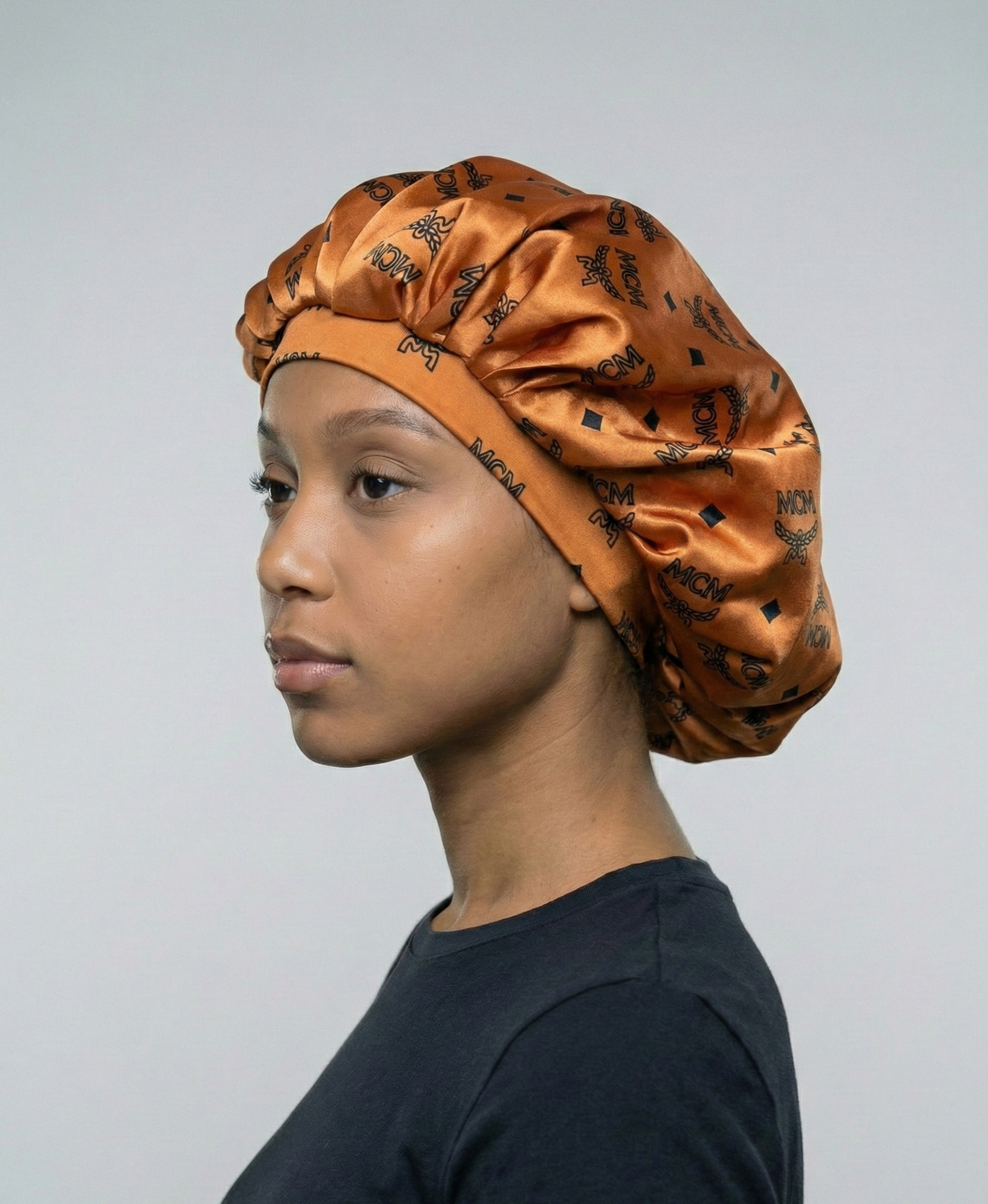 MCM Designer Silk Bonnet