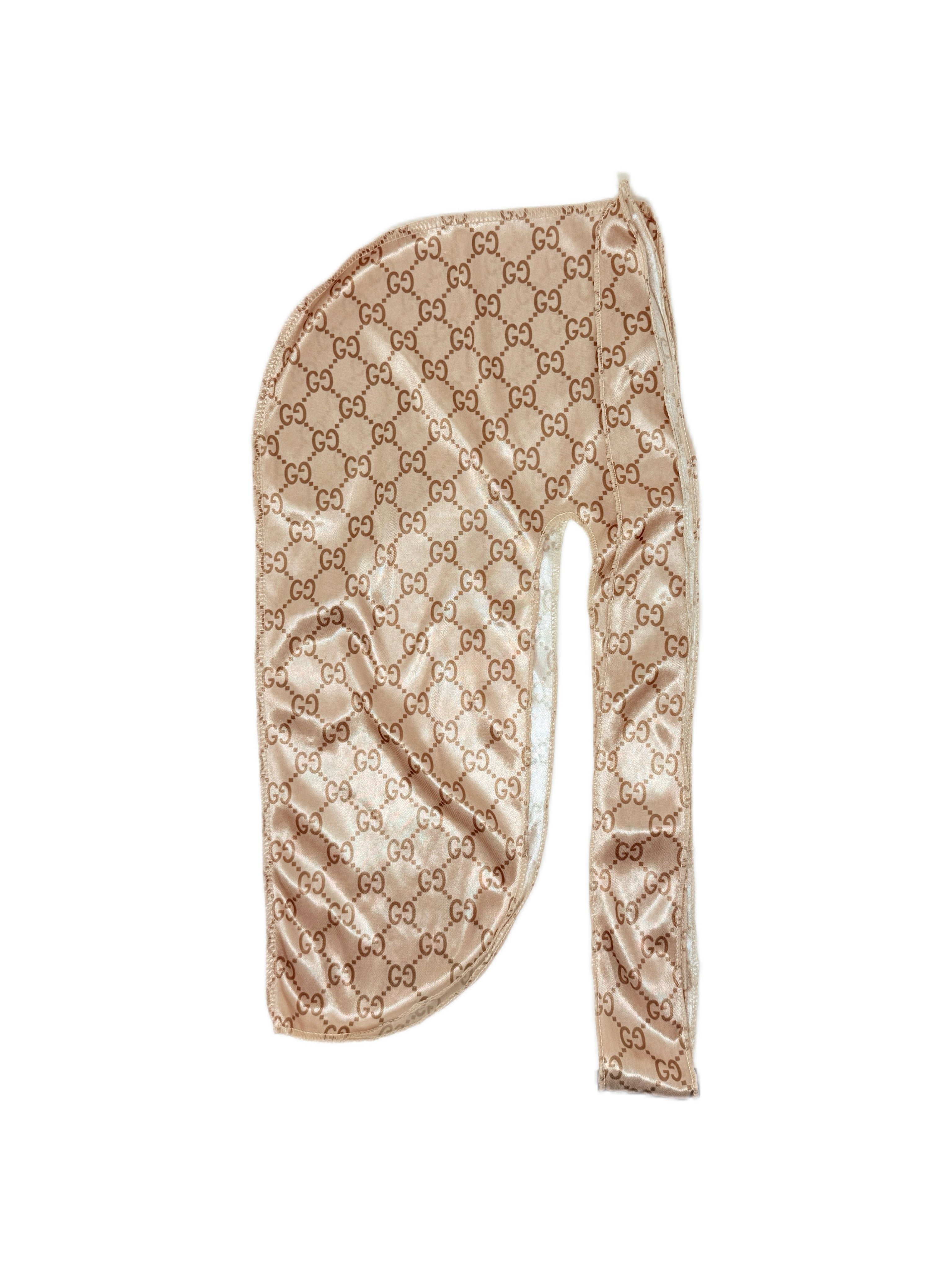Beige GG Luxurious Silk Durag