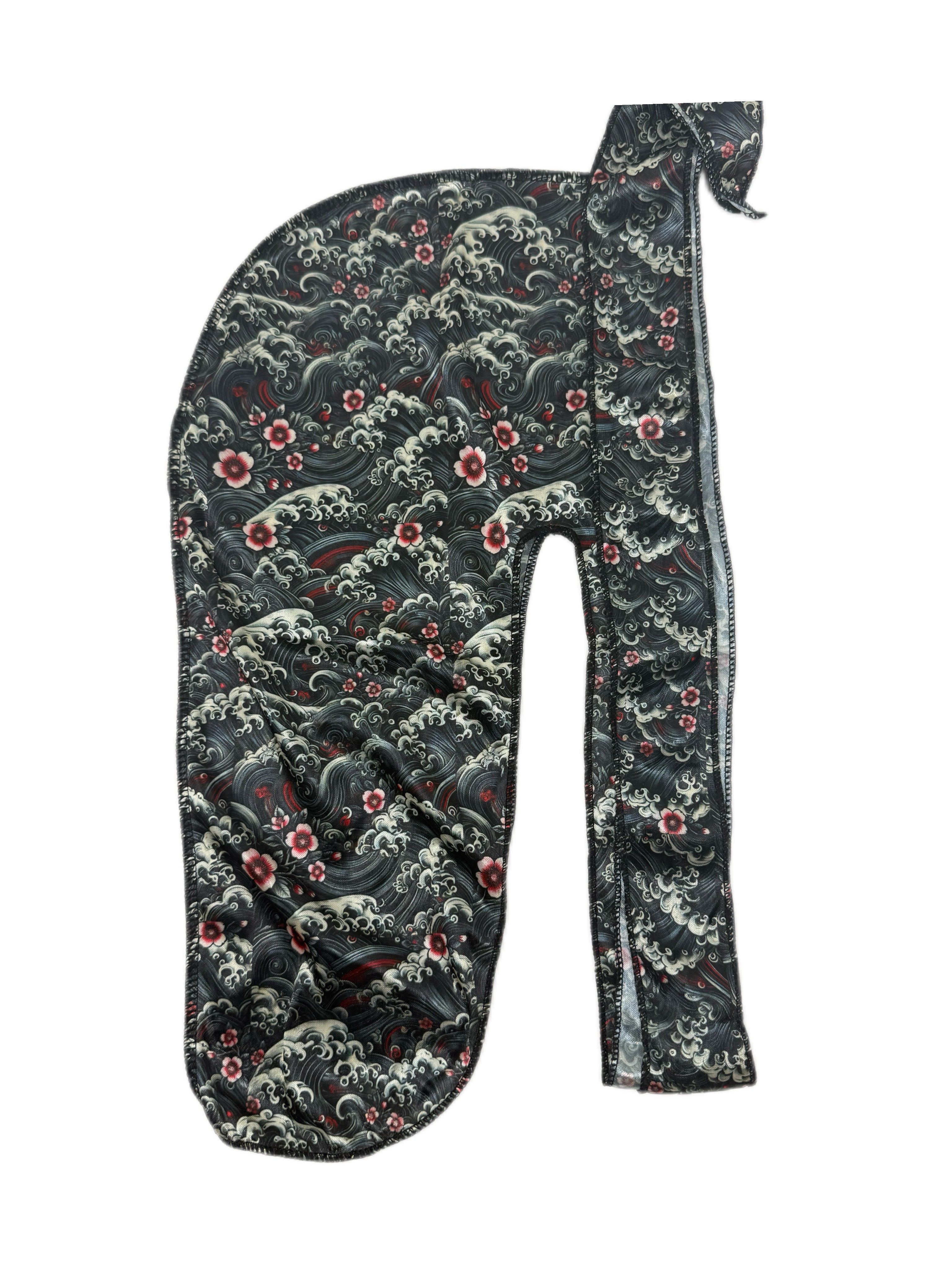 Midnight Sakura Luxurious Silk Durag
