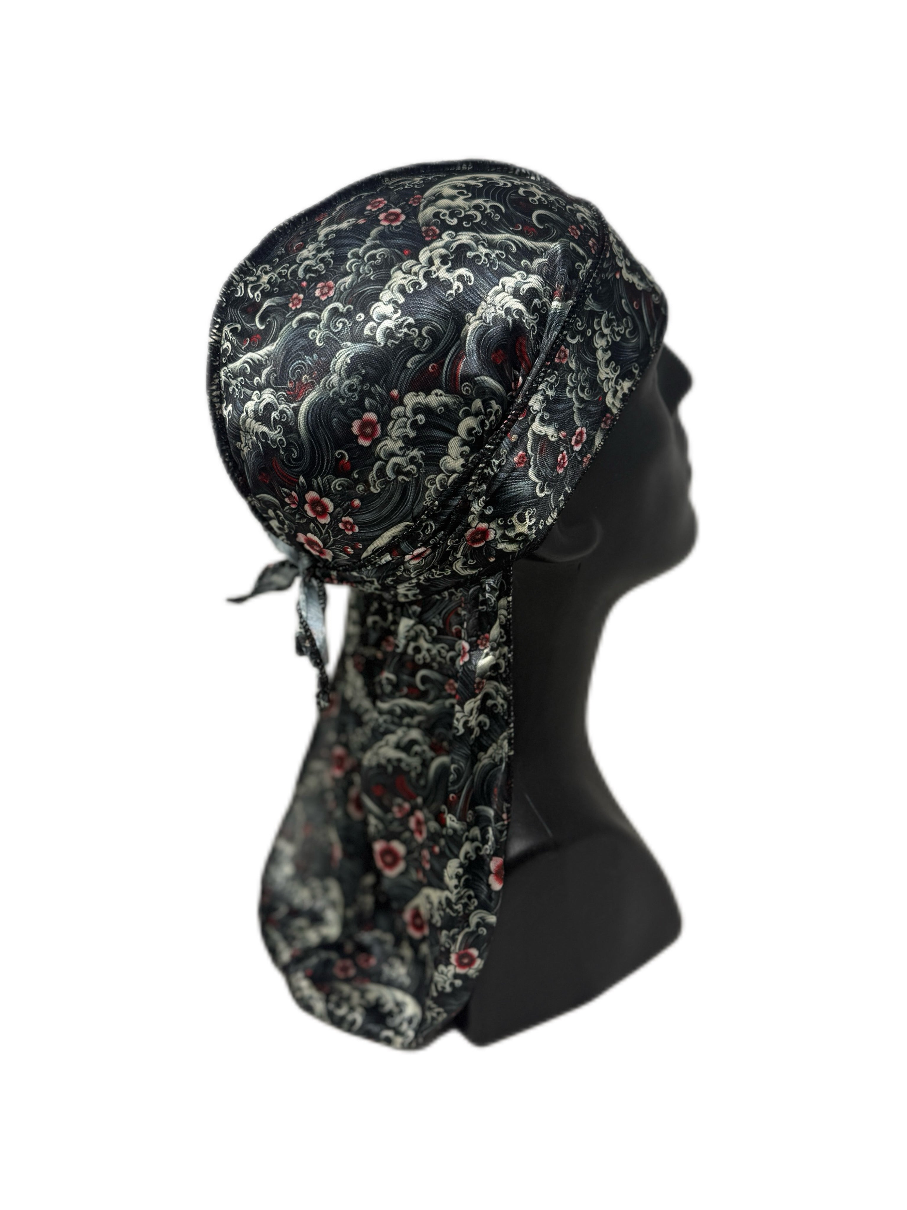 Midnight Sakura Luxurious Silk Durag