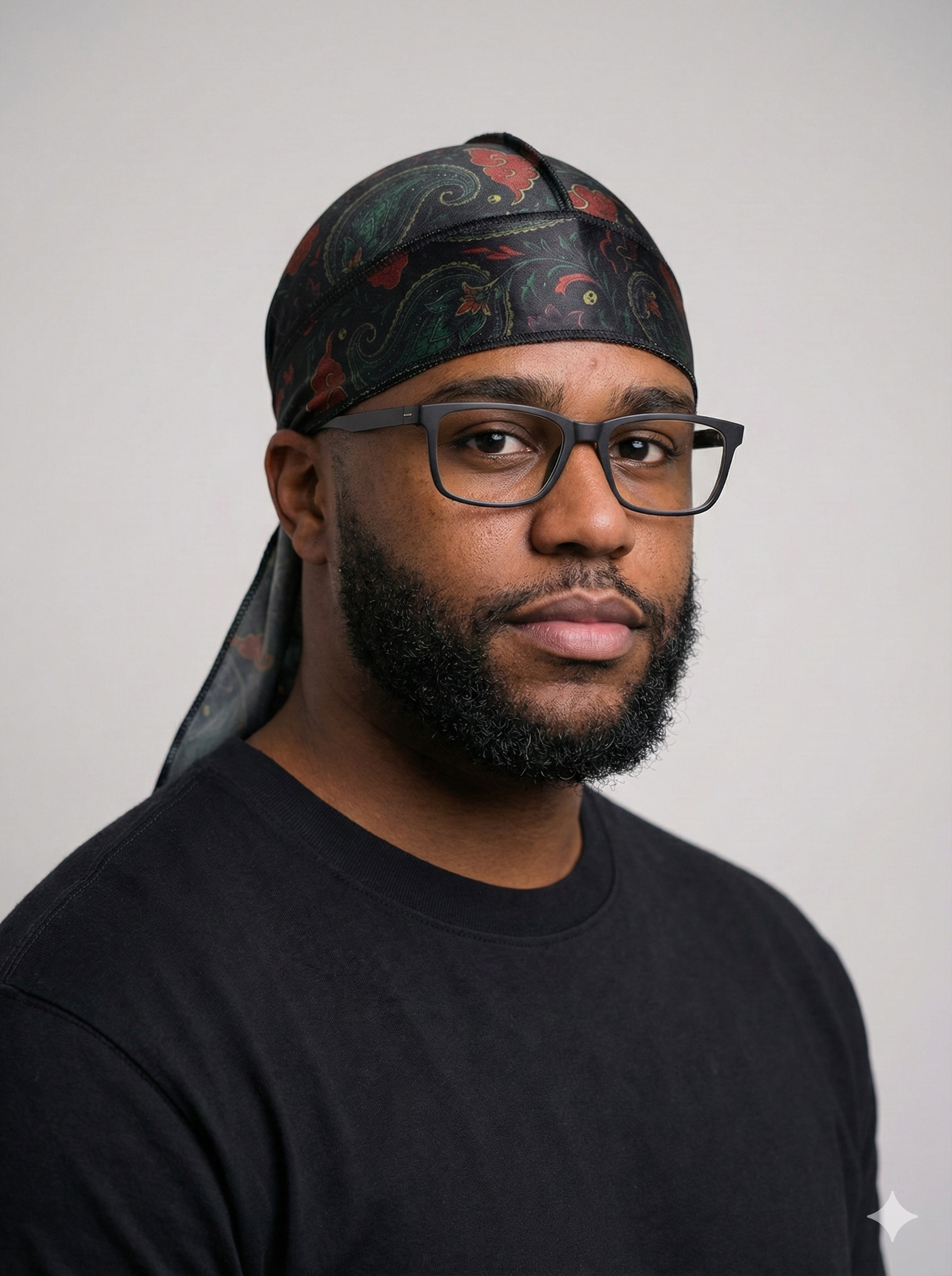 Crimson Cloud Paisley Silk Durag