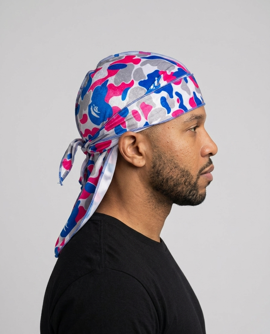 Camo Designer Velvet Durag
