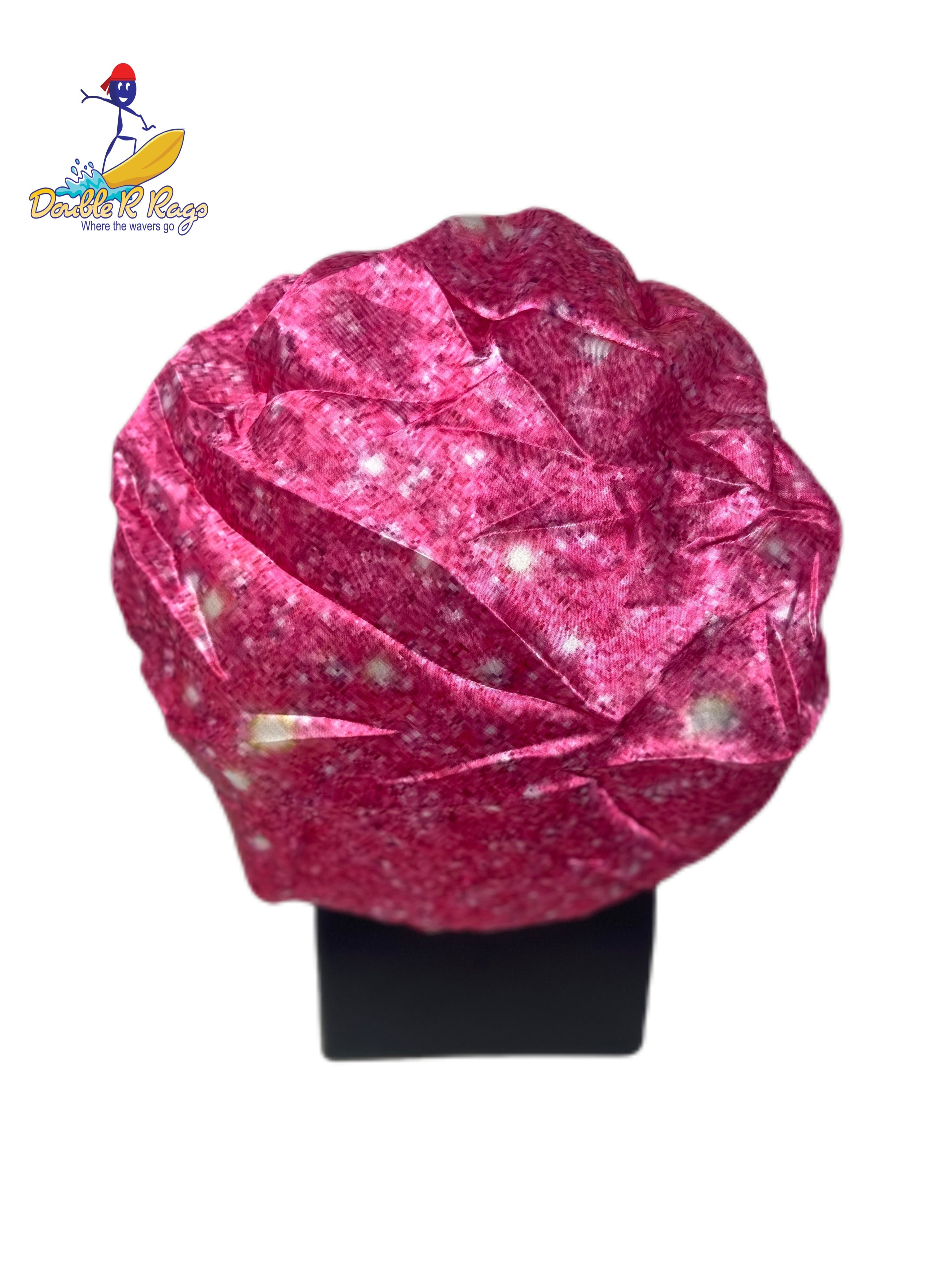 Crushed Pink Satin Bonnet - Double R Rags