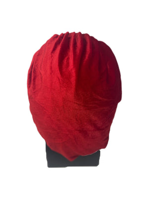 Red Velvet Bonnet - Double R Rags