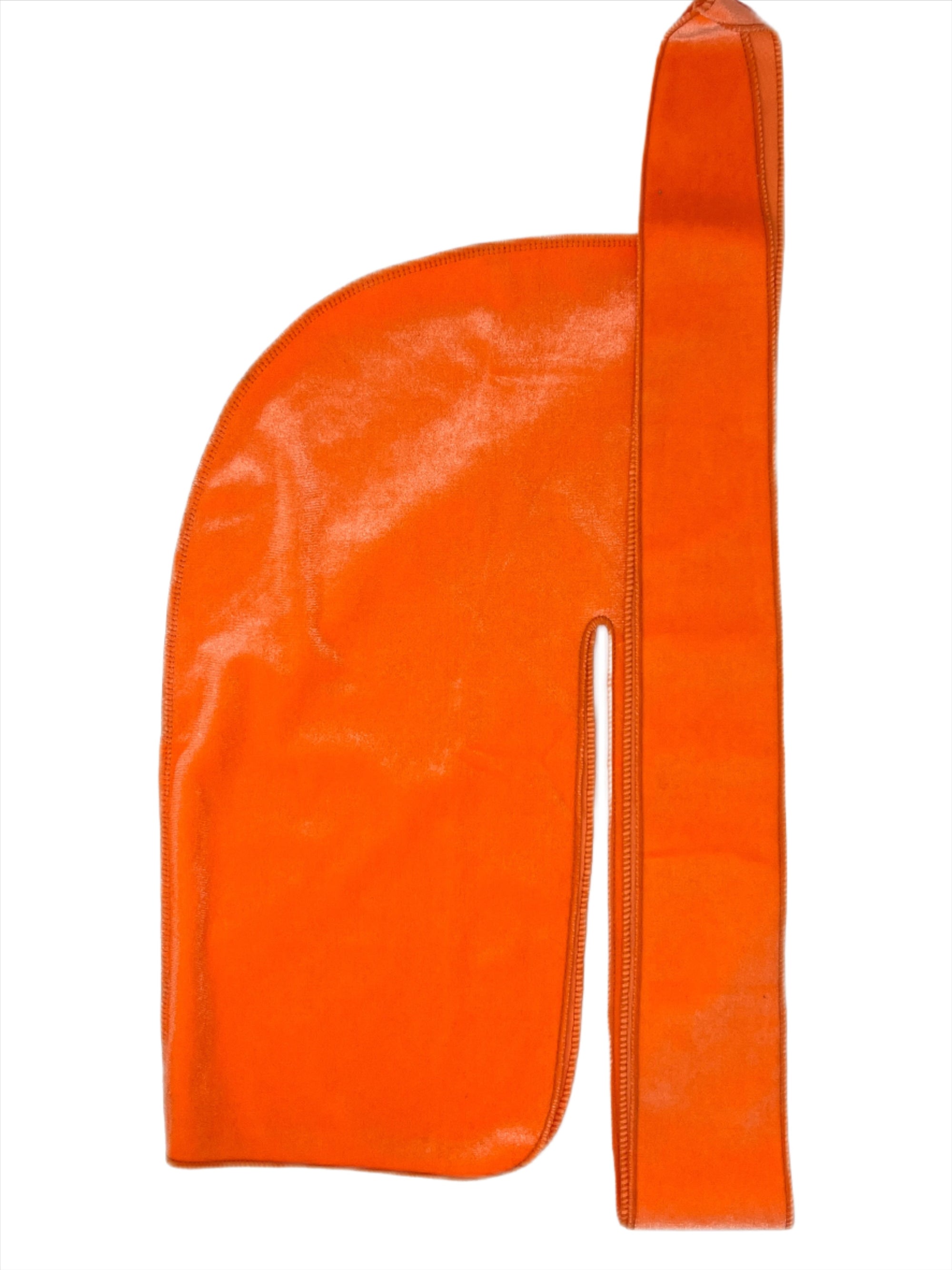 Neon Orange Velvet Durag - Double R Rags