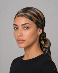 Animal Print Satin Head Scarf