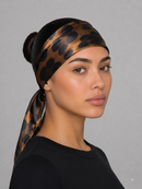 Animal Print Satin Head Scarf