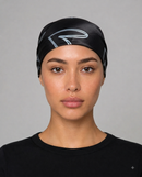 Black Heart Satin Head Scarf