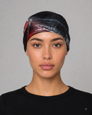 Gothic Butterfly Satin Head Scarf