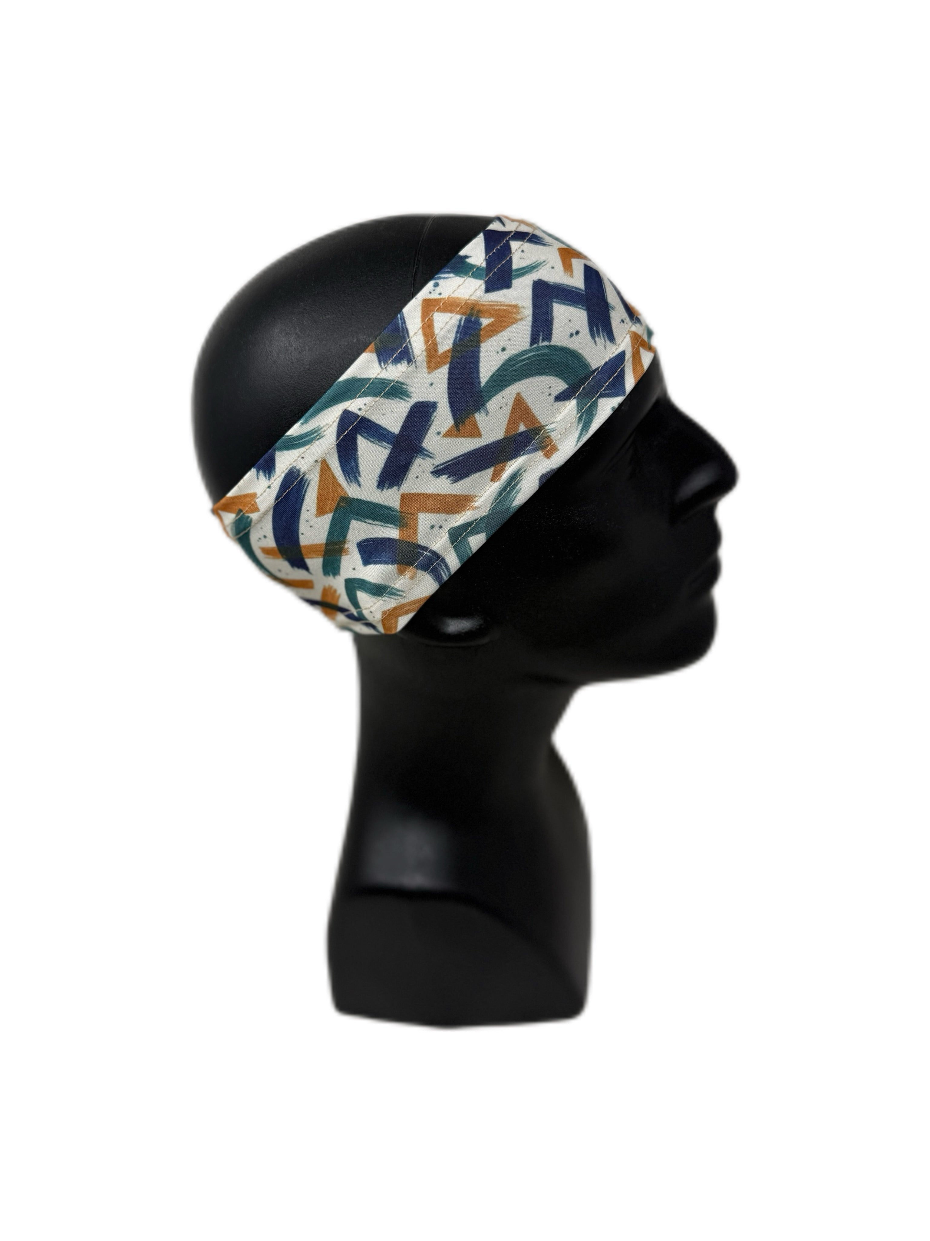 Abstract Brushstroke Stretch Headband - Double R Rags
