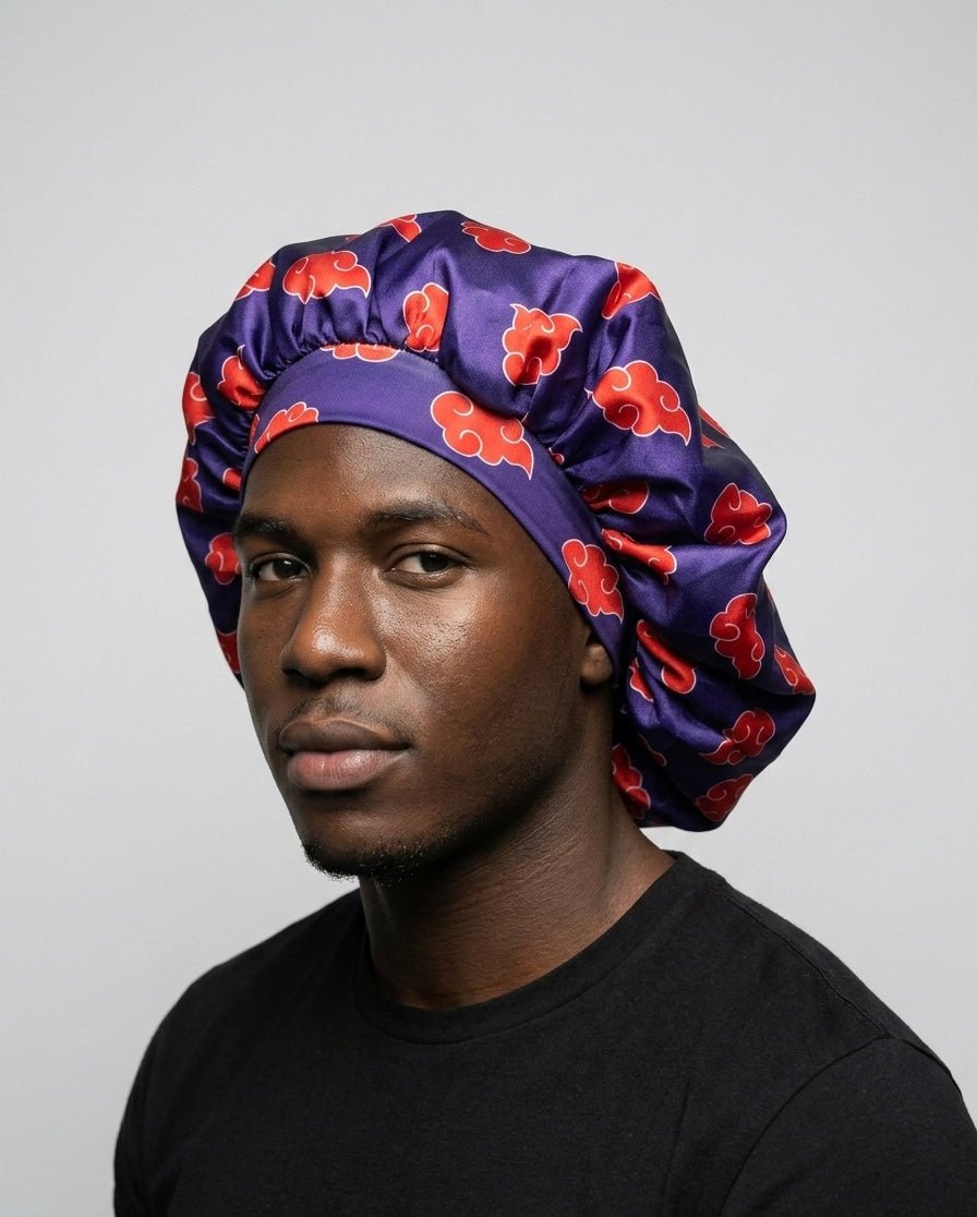 Akatsuki Purple Silk Bonnet - Double R Rags