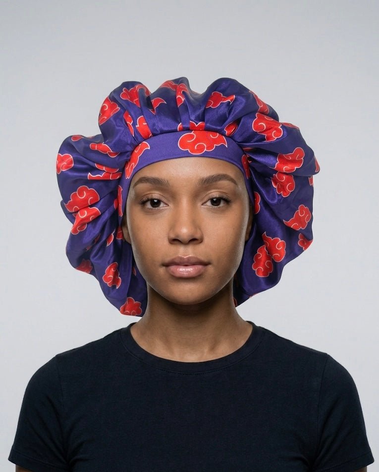 Akatsuki Purple Silk Bonnet - Double R Rags