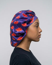 Akatsuki Purple Silk Bonnet - Double R Rags