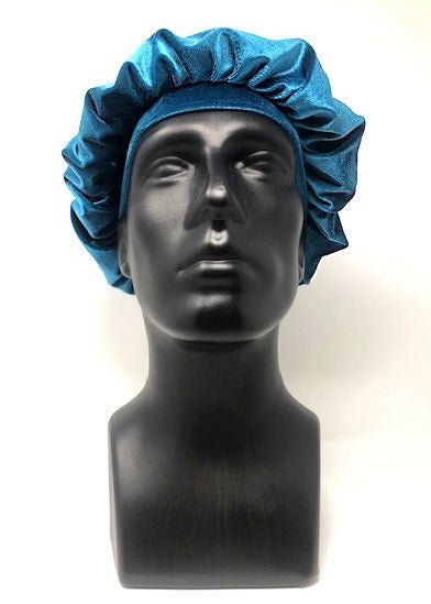Aqua Blue Velvet Bonnet