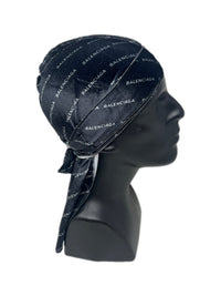 Black Balency Designer Velvet Durag - Double R Rags