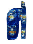 Blue Designer Velvet Durag - Double R Rags