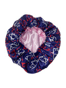 Blue GG Designer Satin Bonnet - Double R Rags