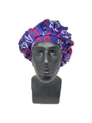 Blue GG Designer Satin Bonnet - Double R Rags