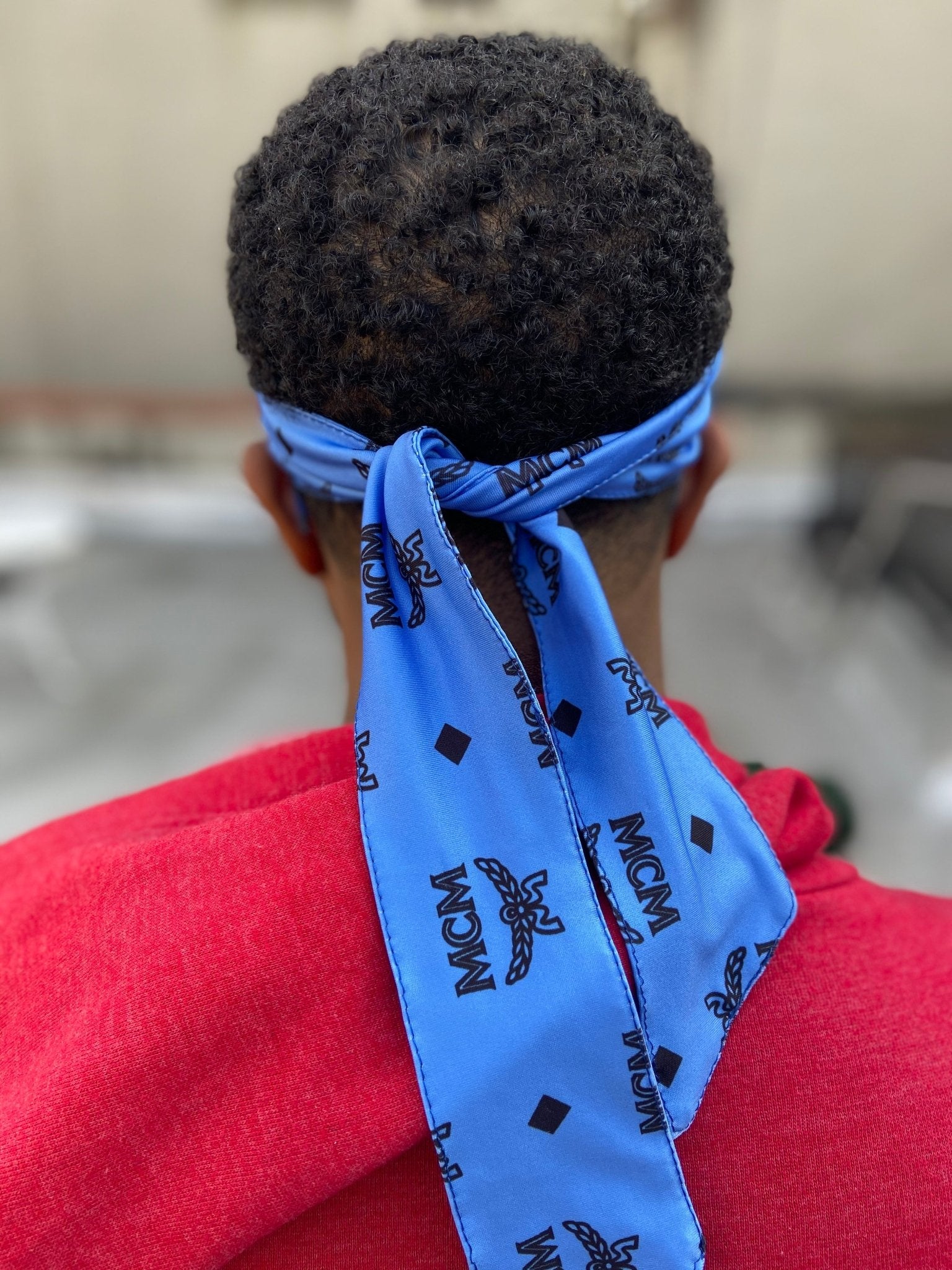 Blue McM Head Wrap