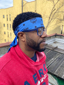 Blue McM Head Wrap - Double R Rags