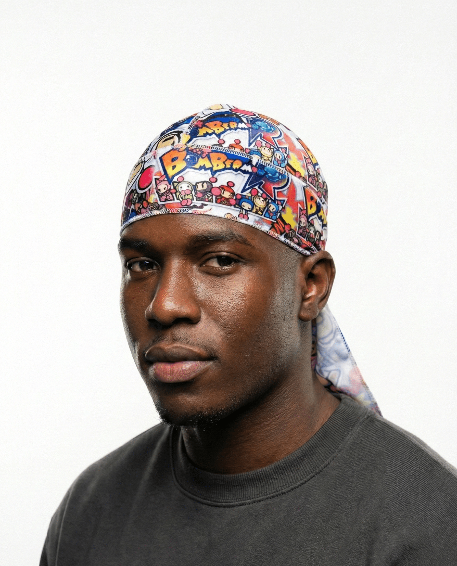 Bomberman Velvet Durag velvet durag by Double R Rags
